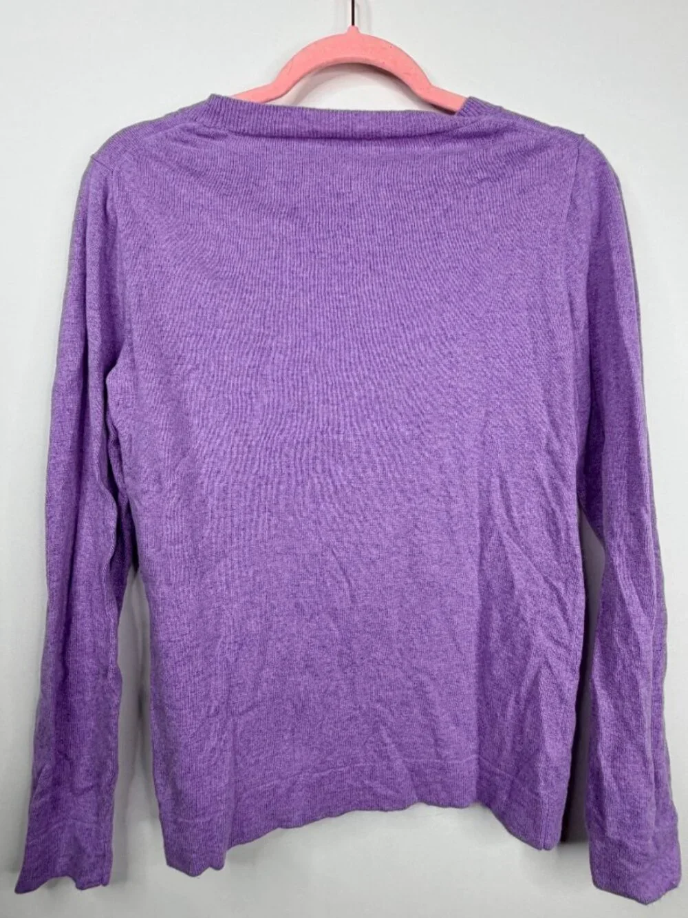 J. Crew Cotton-wool Blend Teddie Sweater Lilac Blossom Medium #A2843